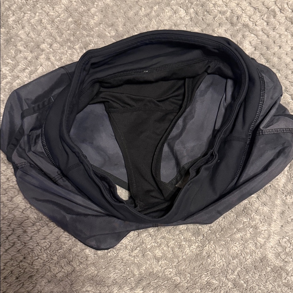 Lululemon Speed Up Short 2.5” Low-Rise Diamond Dye Pitch Grey Size 4 - Picture 4 of 11